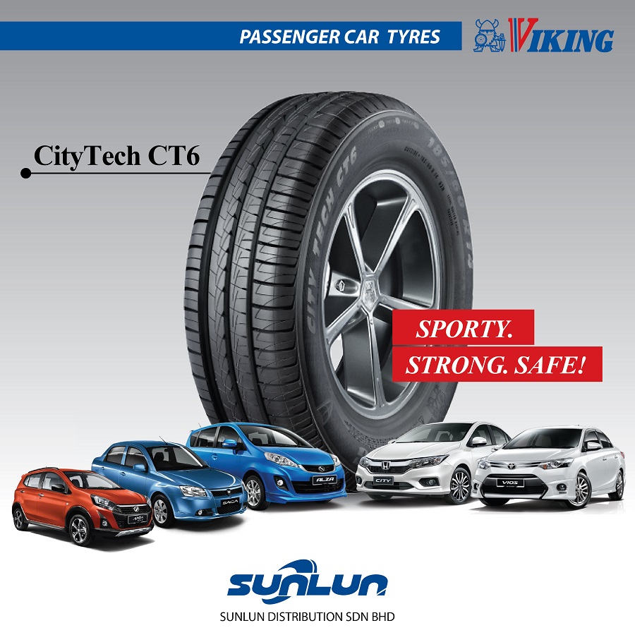 Viking CityTech CT6 Passenger Tyre SupplierSUNLUN Sarawak